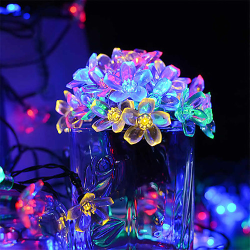 

LED String Lights 7m 50 LEDs Outdoor Waterproof Set Mounting Bracket Multi Color Wedding Party Holiday Wedding 2V