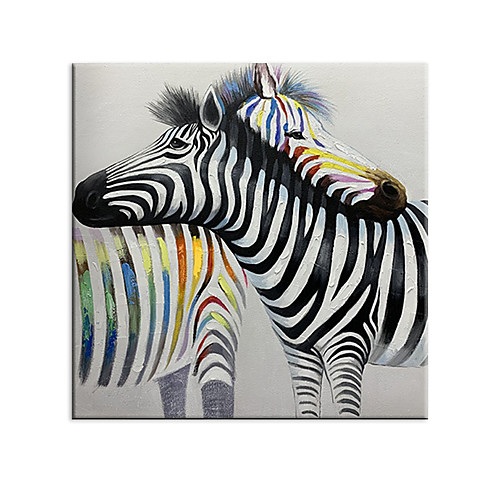 

100% Hand painted By Professional Artist Abstract Zebra Lovers Handmade Abstract Animal Oil Painting On Canvas Living Room Home Decor Decor Art