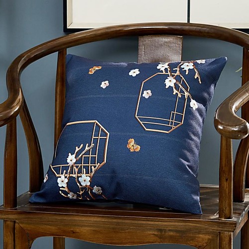 

PillowCase Thicken Chinese Style Faux Linen Sofa PillowCase Comfortable Cushion Cover Living Room Bedroom Sofa Cushion Cover