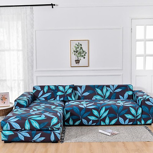 

Print Dustproof Stretch Slipcovers Stretch Sofa Cover Super Soft Fabric Couch Cover Fit For 1 to 4 Cushion Couch And L Shape Sofa (You will Get 1 Throw Pillow Case as free Gift)