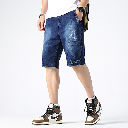 

Men's Shorts Shorts Pants Graphic Black Blue
