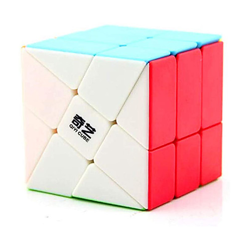 

Qiyi Windmill 3x3 stickereless Magic Cube Qiyi Wheel Fenghuolun 3x3x3 Speed Cube Puzzle