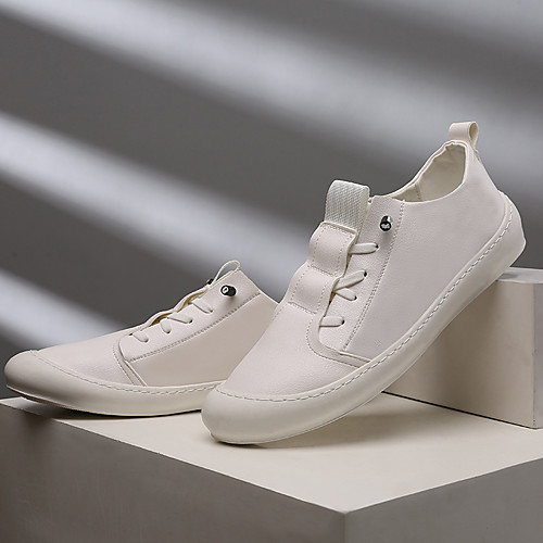 

2021 spring new men's casual shoes korean version of low-top leather white shoes trendy men's wild men's sneakers loafers