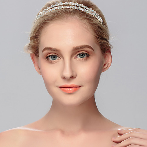 

Glam Wedding Alloy Headpiece with Rhinestone / Trim 1 Piece Wedding / Special Occasion Headpiece