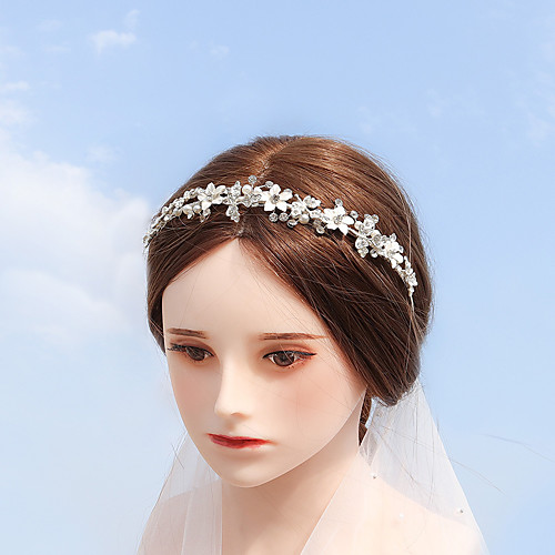 

Glam Wedding Alloy Headpiece with Rhinestone / Trim 1 Piece Wedding / Special Occasion Headpiece