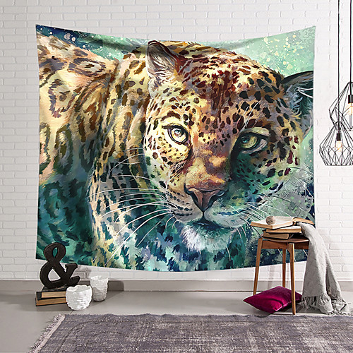 

Wall Tapestry Art Decor Blanket Curtain Hanging Home Bedroom Living Room Decoration Polyester Leopard