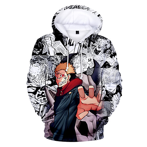 

Inspired by Jujutsu Kaisen Cosplay Cosplay Costume Hoodie Terylene 3D Printing Harajuku Graphic Hoodie For Women's / Men's