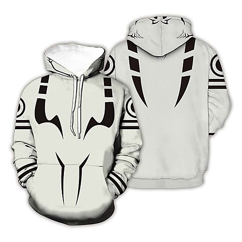 

Inspired by Jujutsu Kaisen Cosplay Cosplay Costume Hoodie Terylene Graphic Prints Printing Harajuku Graphic Hoodie For Women's / Men's