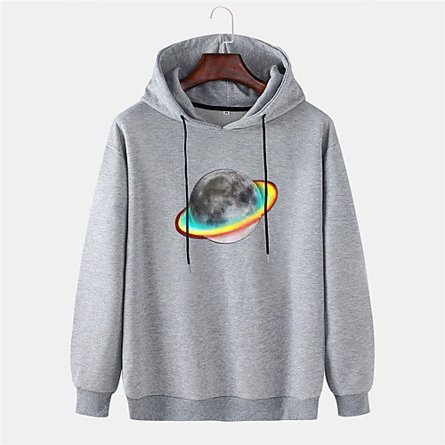 

Men's Pullover Hoodie Sweatshirt Graphic Prints Star 3D Hooded Sports & Outdoor Daily Sports Hot Stamping Basic Casual Hoodies Sweatshirts Long Sleeve Yellow Gray White