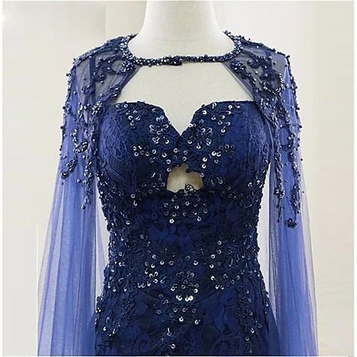 

Sleeveless Elegant & Luxurious / Bridal Polyester Wedding / Party / Evening Women's Wrap With Crystals / Rhinestones