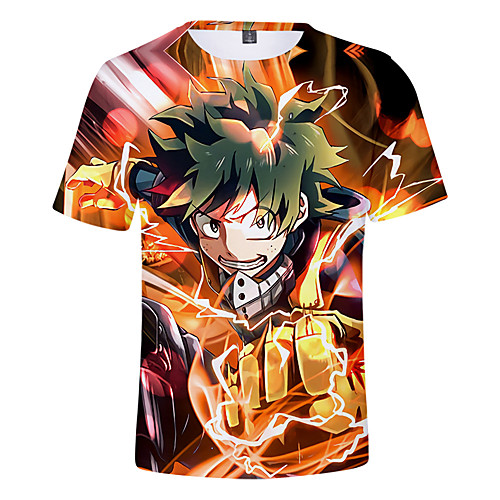 

Inspired by My Hero Academia / Boku No Hero Cosplay Cosplay Costume T-shirt Terylene Graphic Printing Harajuku Graphic T-shirt For Women's / Men's