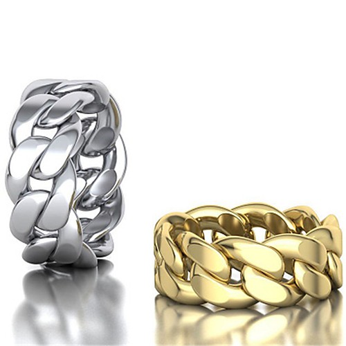 

Band Ring Vintage Style Rose Gold Silver Gold Alloy Precious Fashion 1pc 6 7 8 9 10 / Men's