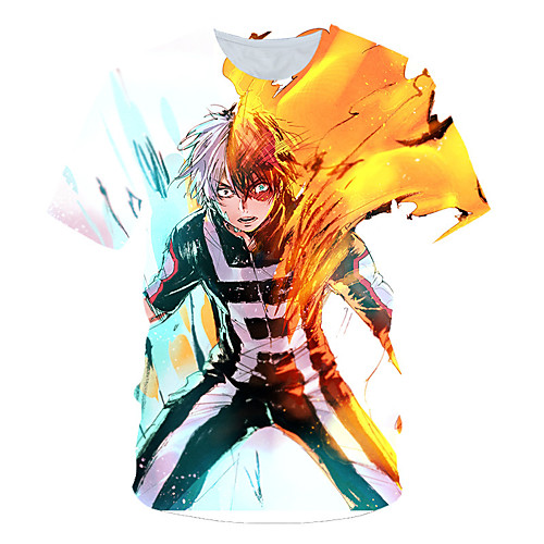 

Inspired by My Hero Academia / Boku No Hero Cosplay Cosplay Costume T-shirt Terylene Graphic Printing Harajuku Graphic T-shirt For Women's / Men's