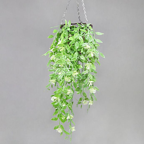 

Simulation Plant Rattan Hanging Basket Simulation Flower Pea Pod Flower Wall Hanging 96cm