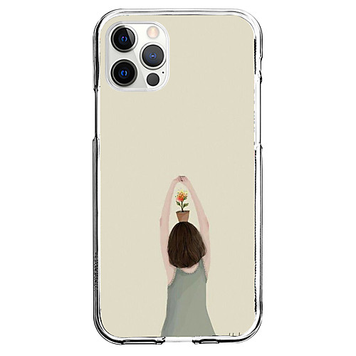 

Flower / Floral Characters Phone Case For Apple iPhone 12 iPhone 11 iPhone 12 Pro Max Unique Design Protective Case Shockproof Pattern Back Cover TPU