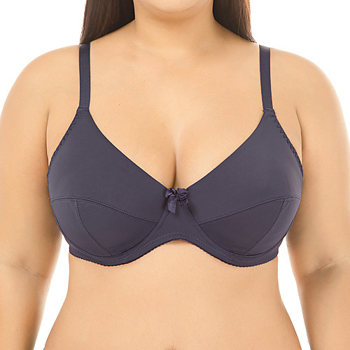 

Women's Bras & Bralettes Push-up 3/4 Cup Sexy Bowknot Sexy Blue
