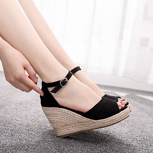 

Women's Heels Pumps PU Solid Colored Black Gray