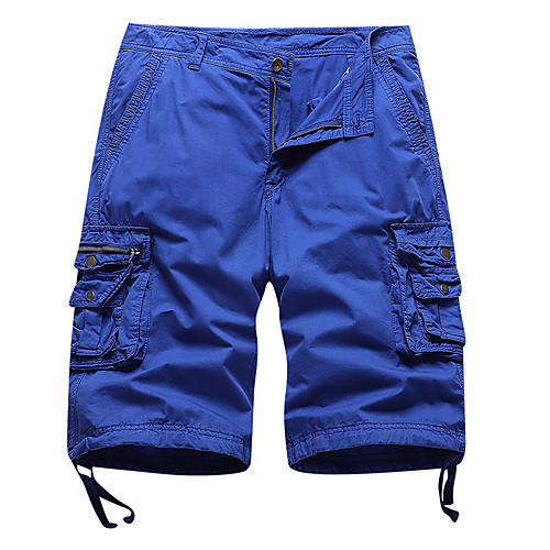 

Men's Shorts Chinos Shorts Pants Solid Color Black Blue Wine Army Green Khaki