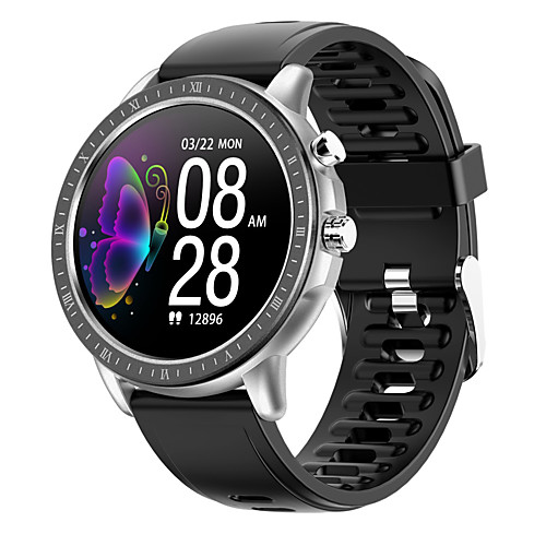 

Factory Outlet S02 Smartwatch Fitness Running Watch Bluetooth IP 67 Waterproof Touch Screen Heart Rate Monitor Pedometer Call Reminder Activity Tracker 45mm Watch Case for Android iOS Men Women