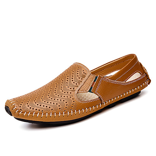 

2017 casual leather shoes large size leather peas shoes men's hollow summer fashion trendy shoes aliexpress ebay foreign trade