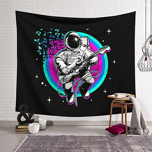 

Wall Tapestry Art Decor Blanket Curtain Hanging Home Bedroom Living Room Modern Astronaut Painting Style