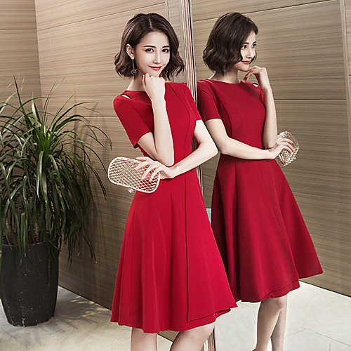 

bride toast dress autumn 2020 new red wedding engagement small evening dress dress female back door dress women's clothing