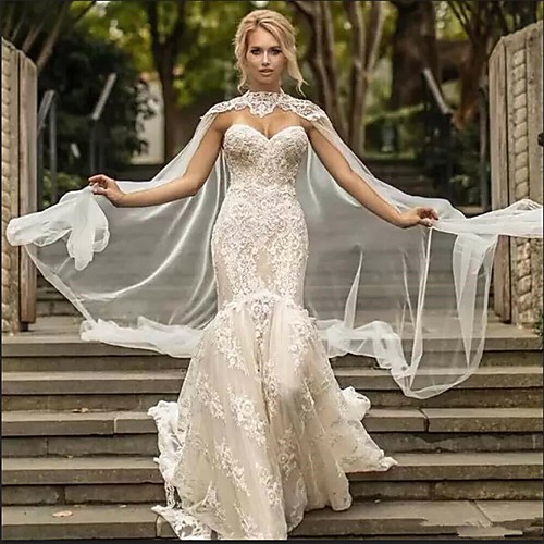 

Sleeveless Elegant / Bridal Polyester Wedding / Party / Evening Women's Wrap With Lace