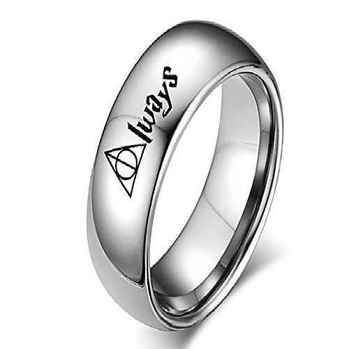 

horcruxes jewelry always couple rings 8mm 4mm silver dome ring band for men women