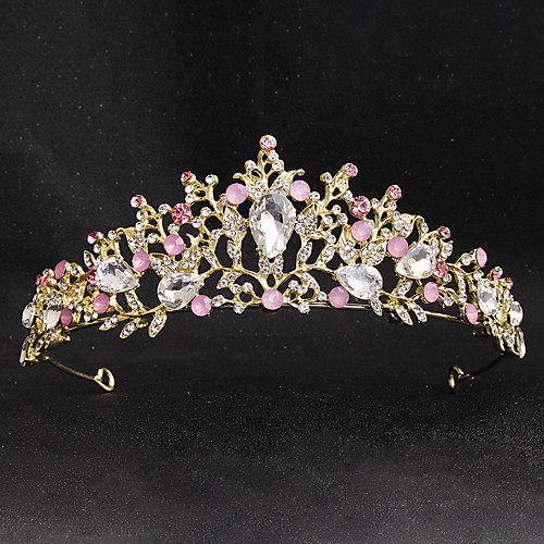 

Glam Wedding Rhinestone Headpiece with Rhinestone / Trim 1 Piece Wedding / Special Occasion Headpiece