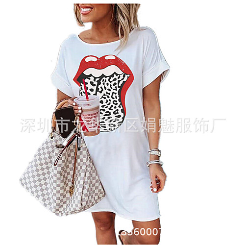 

2020 new wish aliexpress amazon independent station hot selling american flag pineapple mini dress women