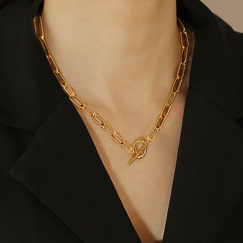 

fashion simple clavicle necklace retro street alloy necklace