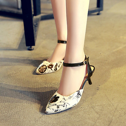 

Women's Heels Pumps Faux Leather Black / Beige Red Blue