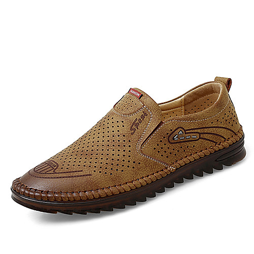

Men's Loafers & Slip-Ons Comfort Loafers Classic Daily Faux Leather Breathable Non-slipping Wear Proof Yellow White Black Spring Summer