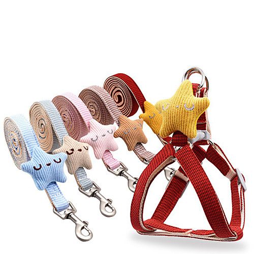 

Dog Cat Training Leash Dog Leash Pet Walking Leash Retractable Escape Proof With Anti-Slip Handle Outdoor Walking Stars Nylon Small Dog Medium Dog Red Blue Pink Gray Coffee
