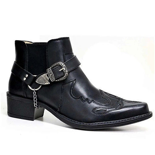 

Men's Boots Brogue Vintage British Women Daily PU Leather Ankle Height-increasing Boots Light Brown Black Coffee Spring Fall Winter