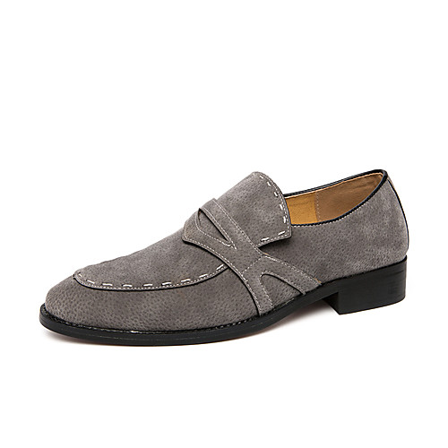 

Men's Loafers & Slip-Ons Comfort Loafers Light Soles Drive Shoes Casual Daily Office & Career Suede Non-slipping Wear Proof Blue Gray Green Fall Winter