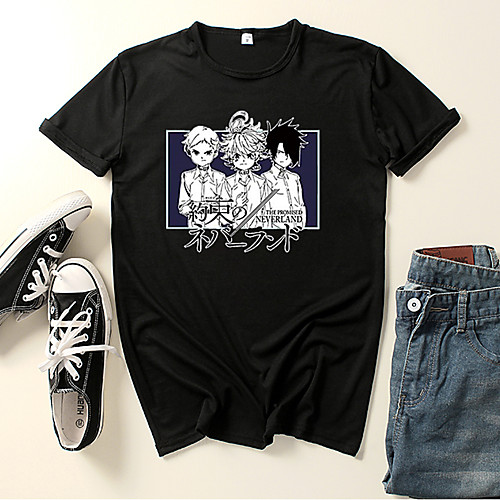 

Inspired by The Promised Neverland Emma Cosplay Costume T-shirt Polyester / Cotton Blend Graphic Prints Printing Harajuku Graphic T-shirt For Women's / Men's