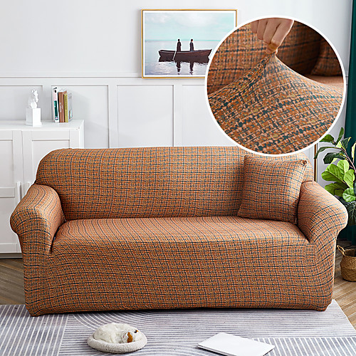 

1-Piece Sofa Cover Couch Cover Furniture Protector Soft Stretch Slipcover Spandex Jacquard Fabric Super Fit for 1-4 Cushion Couch and L Shape Sofa Easy to Install(1 Free Cushion Cover)