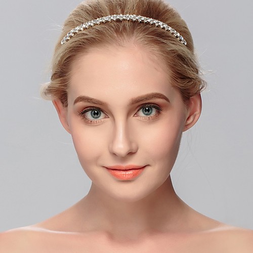 

Wedding Bridal Crystal Headpiece with Crystal 1 Piece Wedding / Special Occasion Headpiece