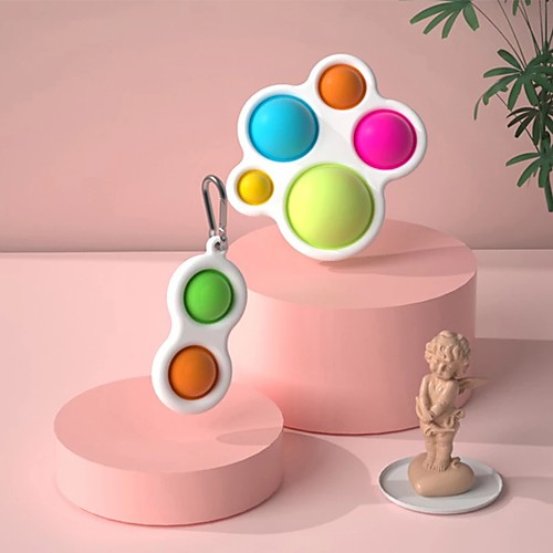 

2 pcs Fidget Simple Dimple Toy Fat Brain Toys Stress Relief Hand Toys Early Educational Toy for Kids