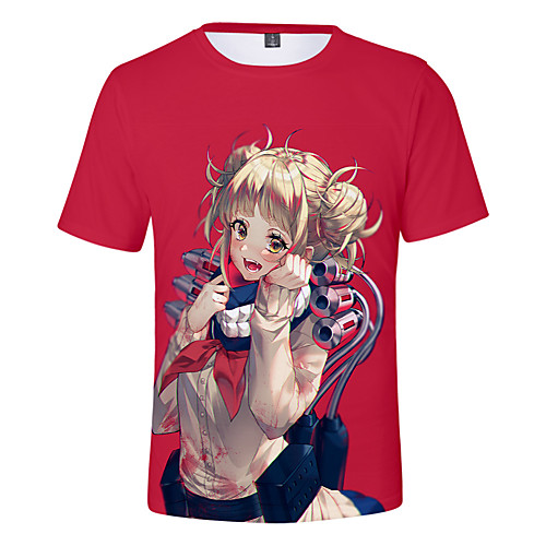 

Inspired by My Hero Academia / Boku No Hero Cosplay Cosplay Costume T-shirt Terylene Graphic Printing T-shirt For Women's / Men's