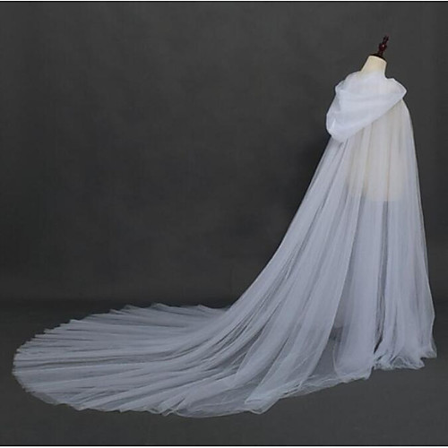 

Long Sleeve Elegant Tulle Wedding / Wedding Party Women's Wrap With Solid