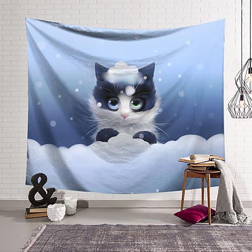 

Wall Tapestry Art Decor Blanket Curtain Hanging Home Bedroom Living Room Decoration Polyester Cat