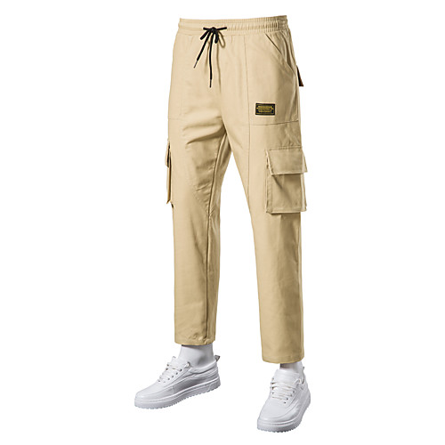 

Men's Shorts Cargo Outdoor Sports Casual Sports Pants Tactical Cargo Pants Plain Knee Length Black Army Green Grey Khaki