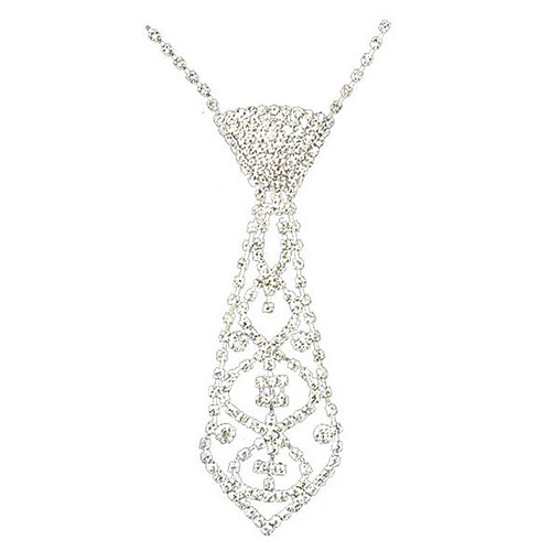 

Women's Pendant Necklace Y Necklace Tassel Precious Fashion Zircon Silver Plated Alloy Silver 45 cm Necklace Jewelry 1pc For Christmas Wedding Party Evening Street Gift