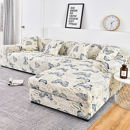 

Sofa Covers Animal Print Couch Cover Slipcovers Protector Spandex Butterfly Printed Soft Form Fit with One Free Cushion Case Fit for Armchair/Loveseat/Three Seater/Four Seater/Sectional sofa