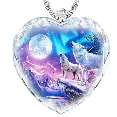 

Women's Pendant Necklace Heart Sweet Alloy Silver 405 cm Necklace Jewelry 1pc For Festival