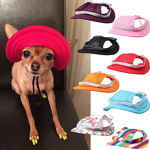 

Dog Cat Ornaments Holiday Decorations Dog Bandana & Dog Hat Polka Dot Flower / Floral Princess Lolita Sweet Holiday Outdoor Dog Clothes Puppy Clothes Dog Outfits Adjustable Rainbow 1 Black Costume