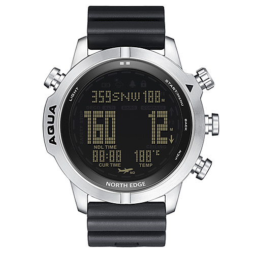 

NORTH EDGE Men's Sport Watch Digital Digital Sporty Outdoor Altimeter Compass Stopwatch / One Year