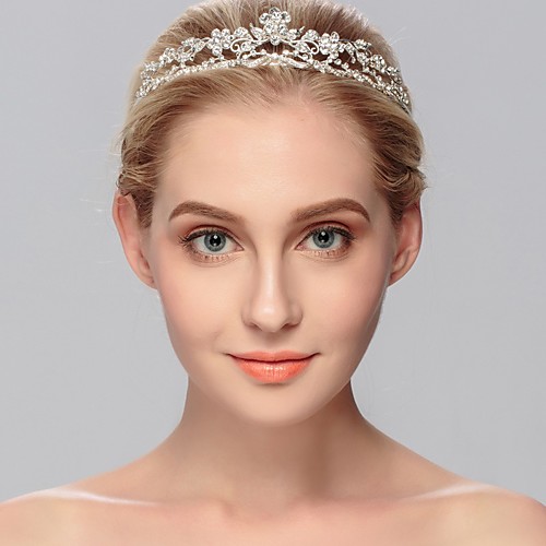 

Wedding Bridal Alloy Headpiece with Crystal 1 Piece Wedding / Special Occasion Headpiece
